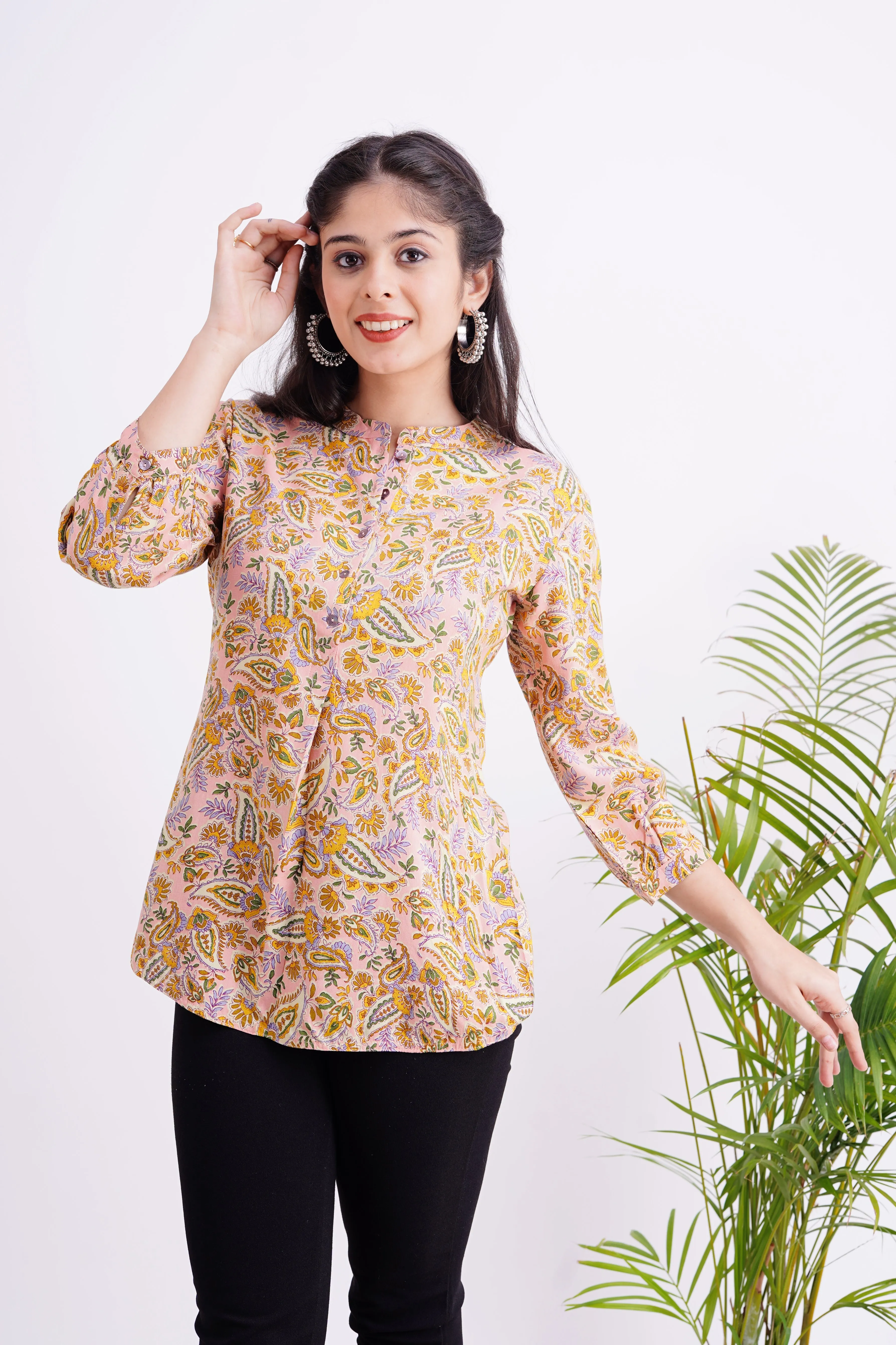 Breathable Rayon Casual Short Top