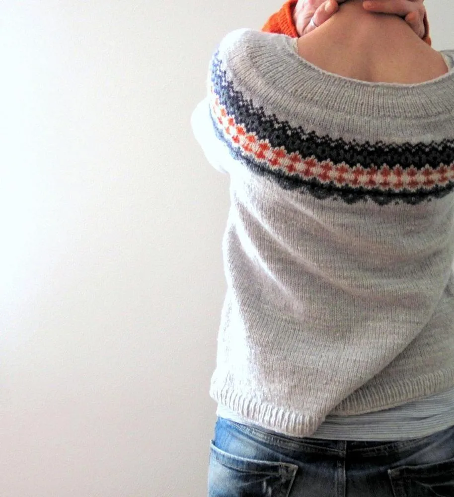 Women's Comfortable Grey Wool Jumper with Straight Fit | Ideal for Autumn/Winter